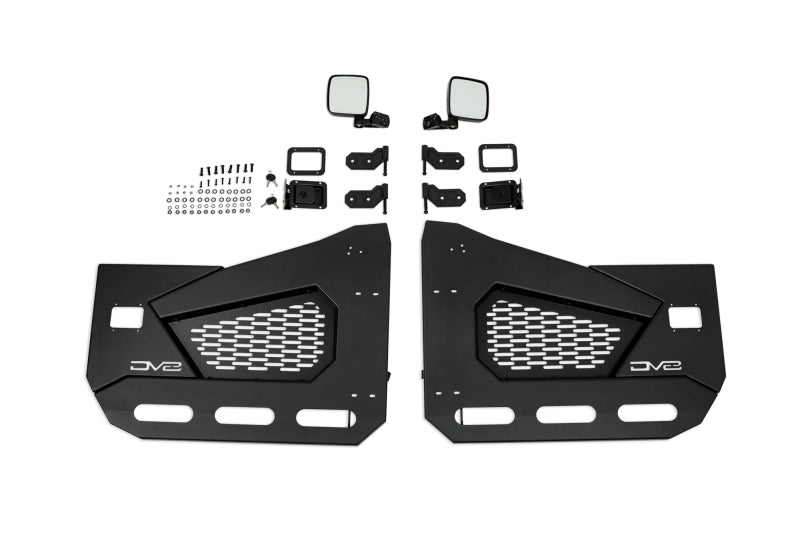 DV8 Offroad 18-22 Jeep Wrangler JL/JT Spec Series Half Doors - Front Set DV8 Offroad Doors AXOPROS