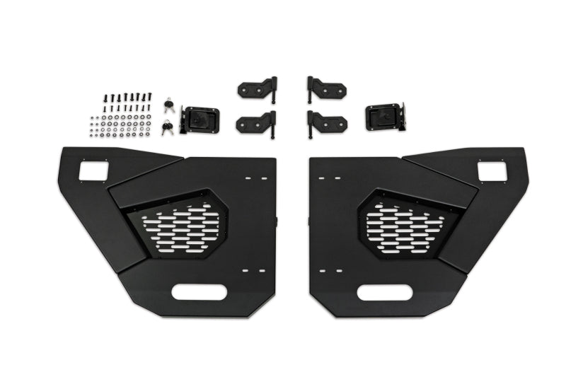 DV8 Offroad 18-22 Jeep Wrangler JL/JT Spec Series Half Doors - Rear Set DV8 Offroad Doors AXOPROS