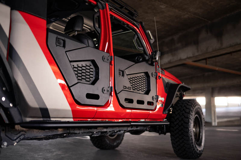 DV8 Offroad 18-22 Jeep Wrangler JL/JT Spec Series Half Doors - Rear Set DV8 Offroad Doors AXOPROS