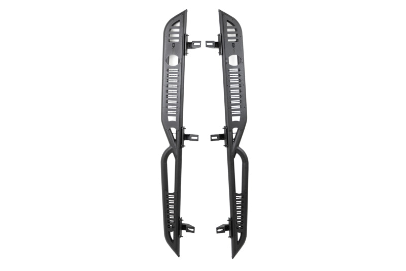 DV8 Offroad 18-23 Jeep Wrangler JL 4 Door Body/Pinch Weld Mounted Step DV8 Offroad Side Steps AXOPROS