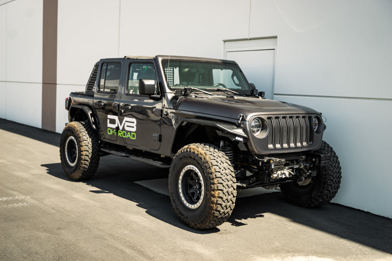 DV8 Offroad 18-23 Jeep Wrangler JL 4 Door Body/Pinch Weld Mounted Step DV8 Offroad Side Steps AXOPROS