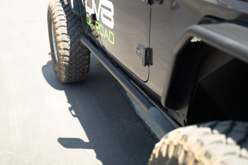 DV8 Offroad 18-23 Jeep Wrangler JL 4 Door FS-15 Series Rock Sliders DV8 Offroad Body Armor & Rock Rails AXOPROS