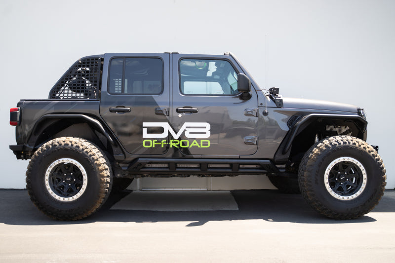 DV8 Offroad 18-23 Jeep Wrangler JL 4 Door FS-15 Series Rock Sliders DV8 Offroad Body Armor & Rock Rails AXOPROS
