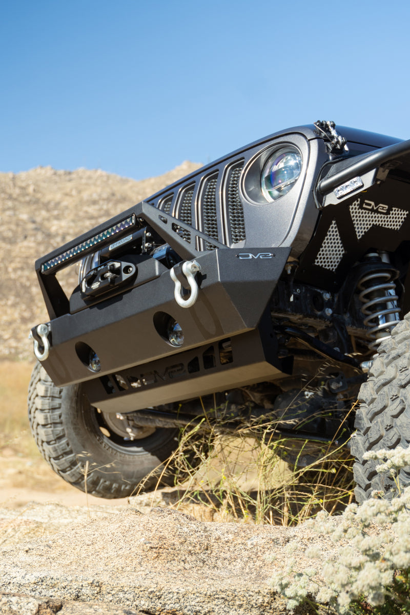 DV8 Offroad 18-23 Jeep Wrangler JL/JT Front Bumper Sway-Bar Disconnect Motor Skid Plate DV8 Offroad Skid Plates AXOPROS