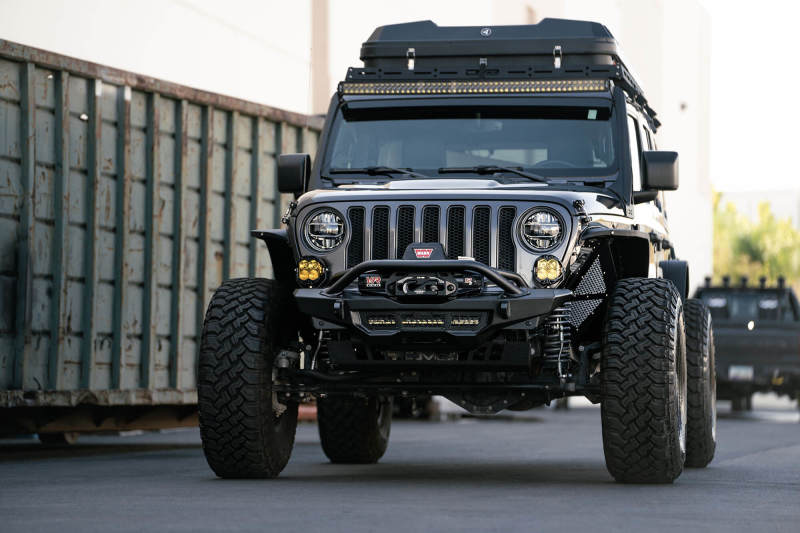 DV8 Offroad 18-23 Wrangler JL/Gladiator JT Spec Series Front Bumper DV8 Offroad Bumpers - Steel AXOPROS