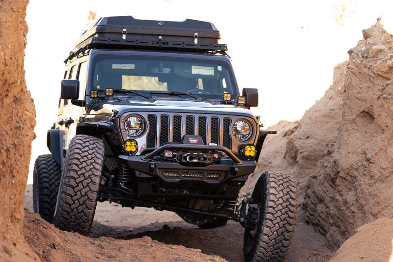 DV8 Offroad 18-23 Wrangler JL/Gladiator JT Spec Series Front Bumper DV8 Offroad Bumpers - Steel AXOPROS