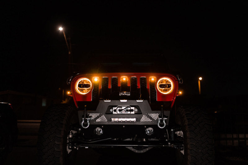 DV8 Offroad 2018+ Jeep JL Grill Amber Marker Lights DV8 Offroad Grilles  AXOPROS