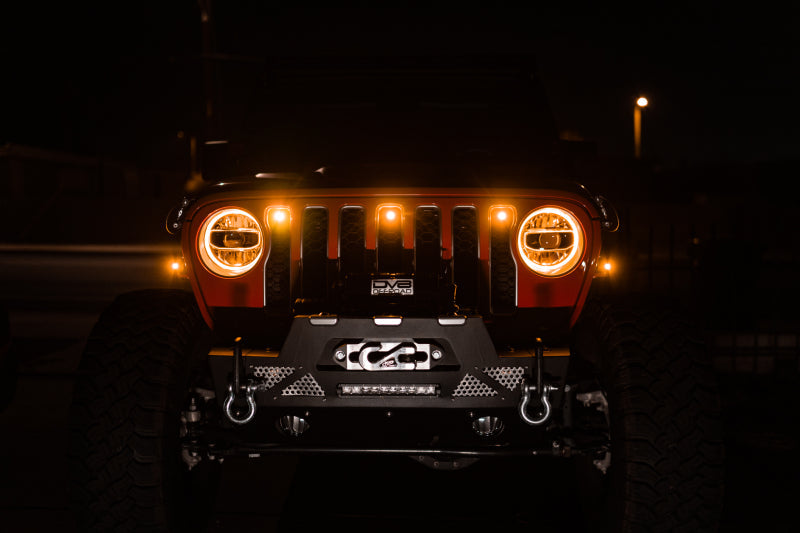 DV8 Offroad 2018+ Jeep JL Grill Amber Marker Lights DV8 Offroad Grilles  AXOPROS