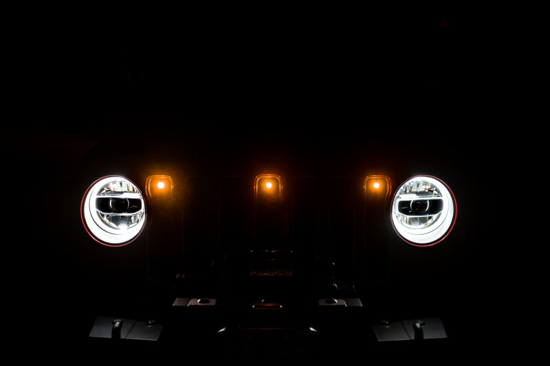 DV8 Offroad 2018+ Jeep JL Grill Amber Marker Lights DV8 Offroad Grilles  AXOPROS