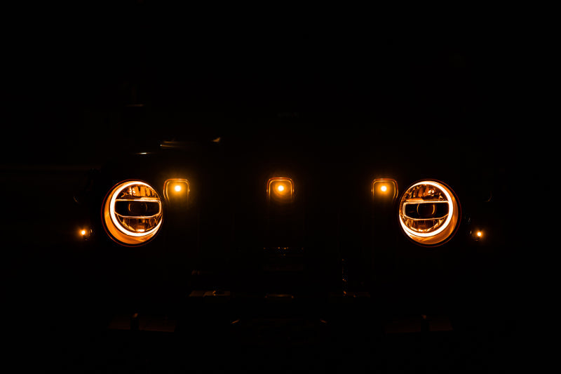 DV8 Offroad 2018+ Jeep JL Grill Amber Marker Lights DV8 Offroad Grilles  AXOPROS