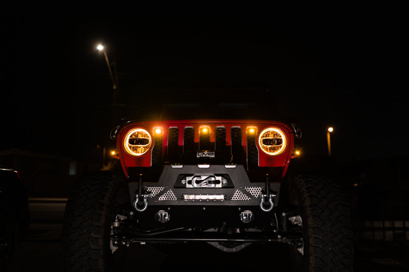 DV8 Offroad 2018+ Jeep JL Grill Amber Marker Lights DV8 Offroad Grilles  AXOPROS