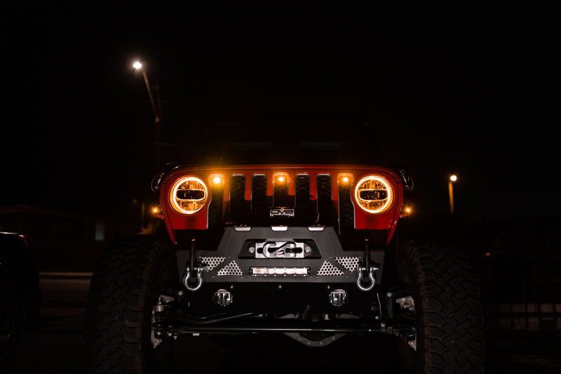 DV8 Offroad 2018+ Jeep JL Grill Amber Marker Lights DV8 Offroad Grilles  AXOPROS