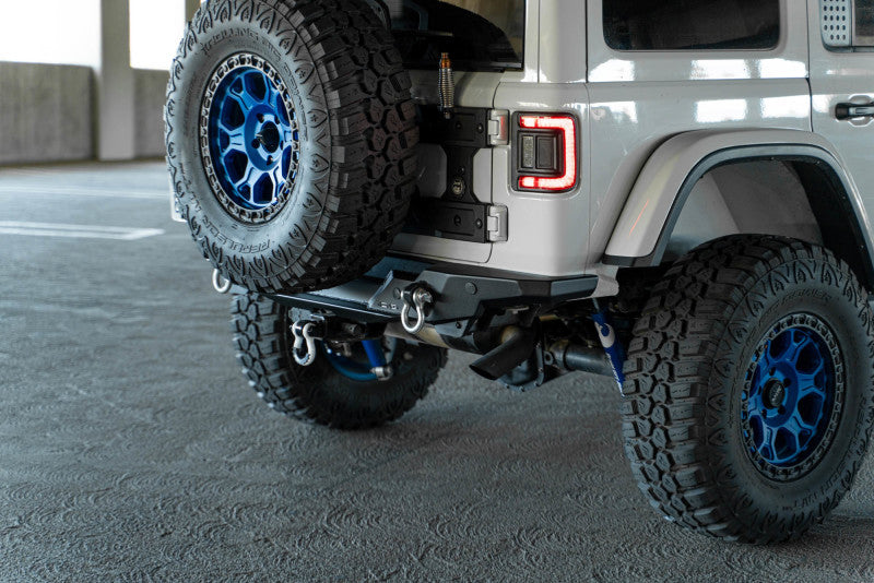 DV8 Offroad 2018 Jeep Wrangler JL FS-15 Series Rear Bumper DV8 Offroad Bumpers - Steel  AXOPROS
