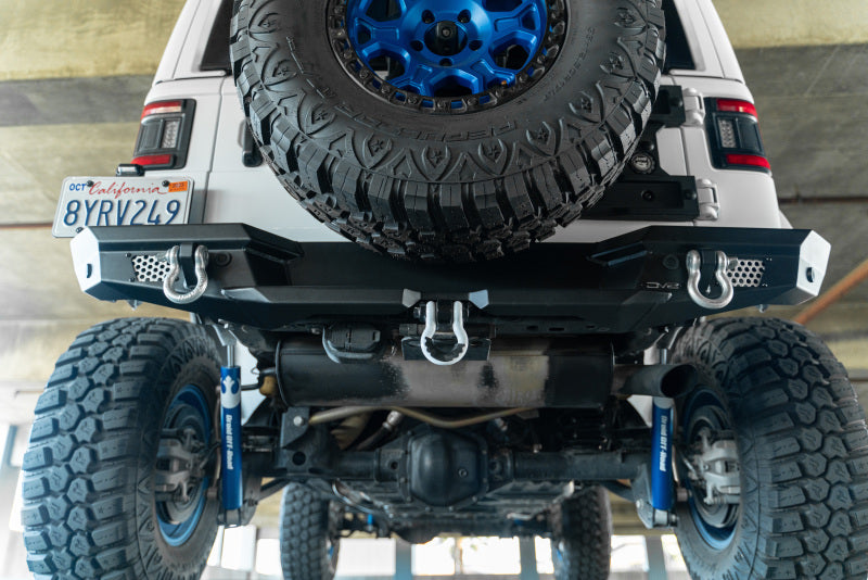 DV8 Offroad 2018 Jeep Wrangler JL MTO Series Rear Bumper w/ Optional Tire Carrier DV8 Offroad Bumpers - Steel AXOPROS