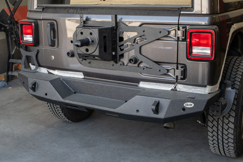 DV8 Offroad 2018+ Jeep Wrangler JL Tailgate Mounted Tire Carrier DV8 Offroad Chase Racks  AXOPROS
