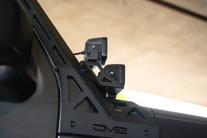 DV8 Offroad 2018+ Jeep Wrangler JLO A Pillar Dual Light Pod Mounts DV8 Offroad Light Mounts AXOPROS