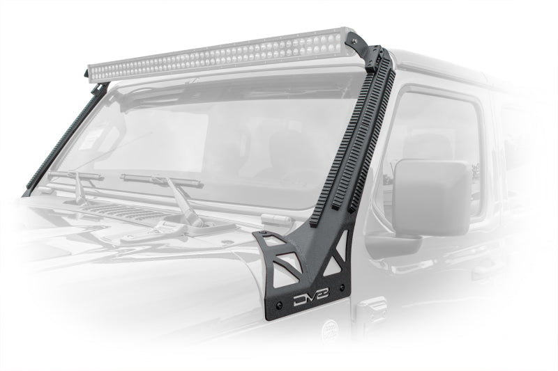 DV8 Offroad 2018+ JL/Gladiator Picatinny Rail A-Pillar Pod LED Light Mount DV8 Offroad Light Mounts AXOPROS