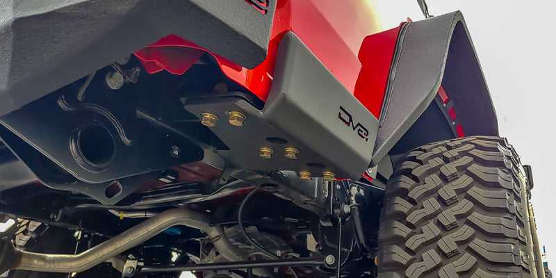 DV8 Offroad 2019+ Jeep Gladiator Bedside Sliders DV8 Offroad Body Armor & Rock Rails AXOPROS