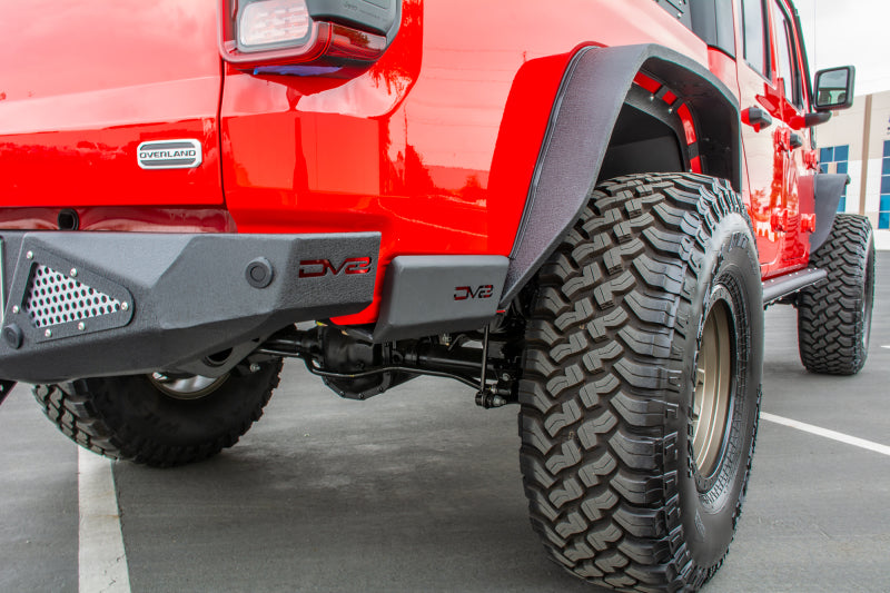 DV8 Offroad 2019+ Jeep Gladiator Bedside Sliders DV8 Offroad Body Armor & Rock Rails AXOPROS