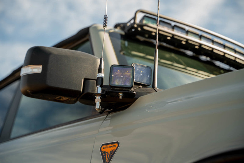 DV8 Offroad 2021 Ford Bronco A Pillar Dual Light Pod Drop Mounts DV8 Offroad Light Mounts AXOPROS