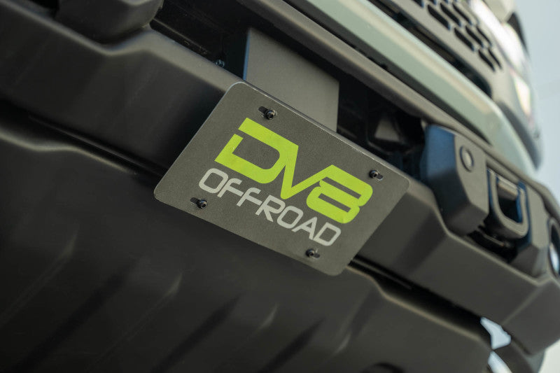 DV8 Offroad 2021 Ford Bronco Capable Bumper Slanted Front License Plate Mount DV8 Offroad Uncategorized AXOPROS