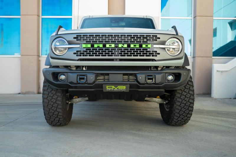DV8 Offroad 2021 Ford Bronco Capable Bumper Slanted Front License Plate Mount DV8 Offroad Uncategorized AXOPROS