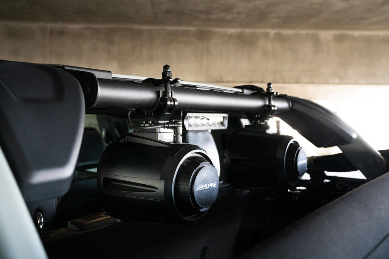 DV8 Offroad 21-22 Ford Bronco 4dr Rear Speaker & Light Mount Bar DV8 Offroad Light Mounts AXOPROS