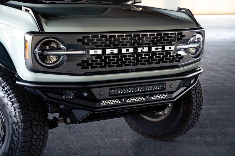 DV8 Offroad 21-22 Ford Bronco Competition Series Front Bumper DV8 Offroad Bumpers - Steel AXOPROS