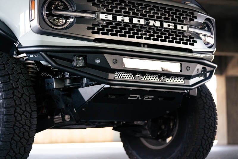 DV8 Offroad 21-22 Ford Bronco Competition Series Front Bumper DV8 Offroad Bumpers - Steel AXOPROS