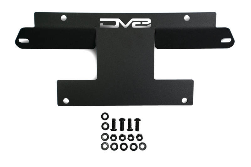 DV8 Offroad 21-22 Ford Bronco Factory Front Bumper Licence Relocation Bracket - Front DV8 Offroad License Plate Relocation AXOPROS