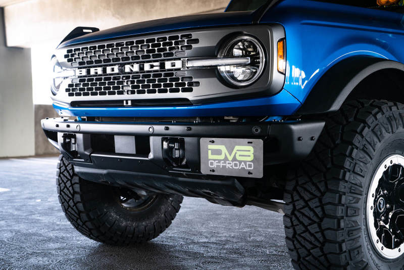 DV8 Offroad 21-22 Ford Bronco Factory Front Bumper License Relocation Bracket - Side DV8 Offroad License Plate Relocation AXOPROS
