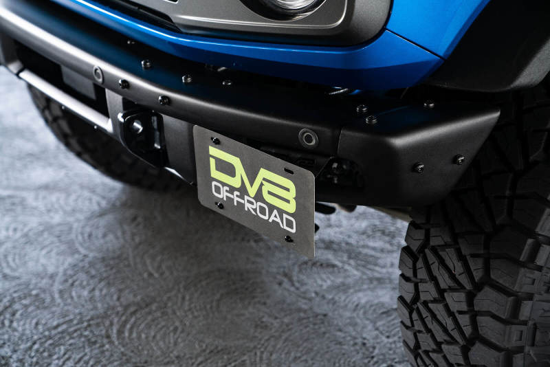 DV8 Offroad 21-22 Ford Bronco Factory Front Bumper License Relocation Bracket - Side DV8 Offroad License Plate Relocation AXOPROS