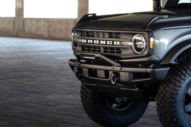 DV8 Offroad 21-22 Ford Bronco Factory Modular Front Bumper Bull Bar DV8 Offroad Bumpers - Steel  AXOPROS