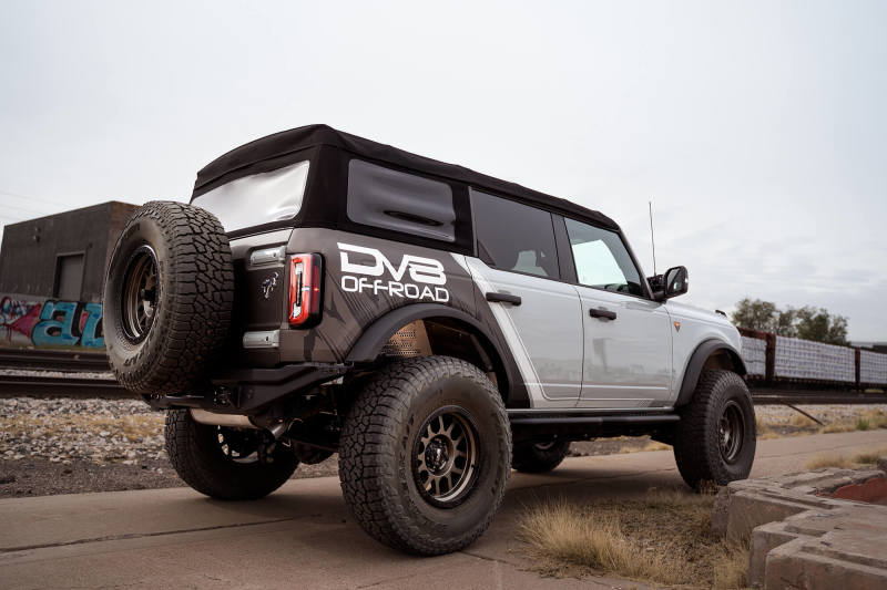 DV8 Offroad 21-22 Ford Bronco FS-15 Series Rear Bumper DV8 Offroad Bumpers - Steel  AXOPROS