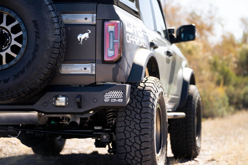 DV8 Offroad 21-22 Ford Bronco MTO Series Rear Bumper DV8 Offroad Light Mounts AXOPROS