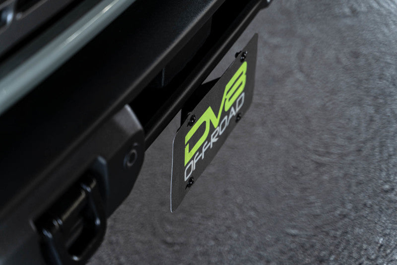 DV8 Offroad 21-23 Ford Bronco Capable Bumper Front License Plate Mount DV8 Offroad License Plate Relocation AXOPROS