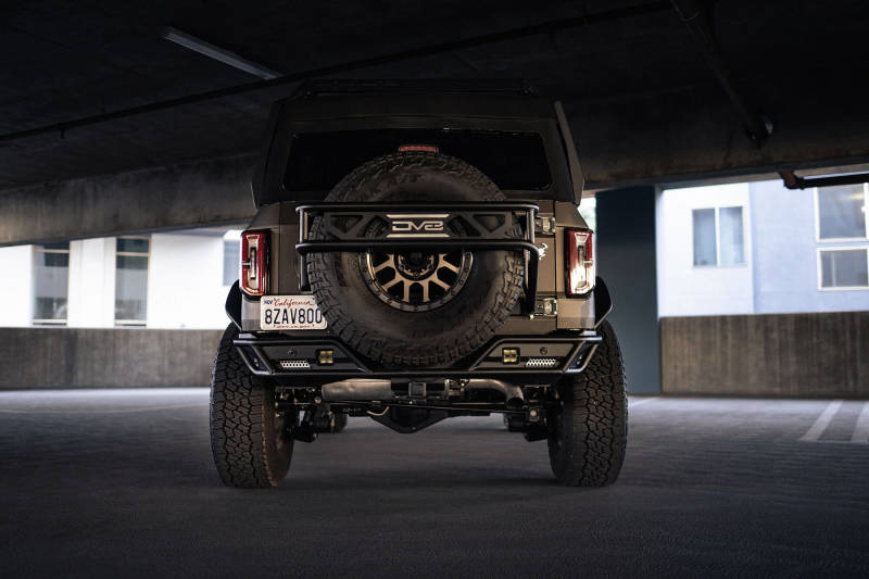 DV8 Offroad 21-23 Ford Bronco Competition Series Rear Bumper DV8 Offroad Bumpers - Steel AXOPROS