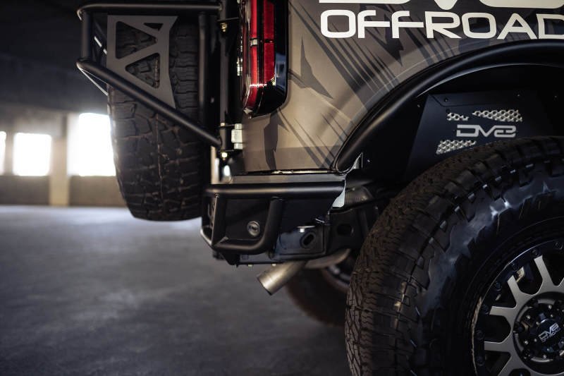 DV8 Offroad 21-23 Ford Bronco Competition Series Rear Bumper DV8 Offroad Bumpers - Steel AXOPROS