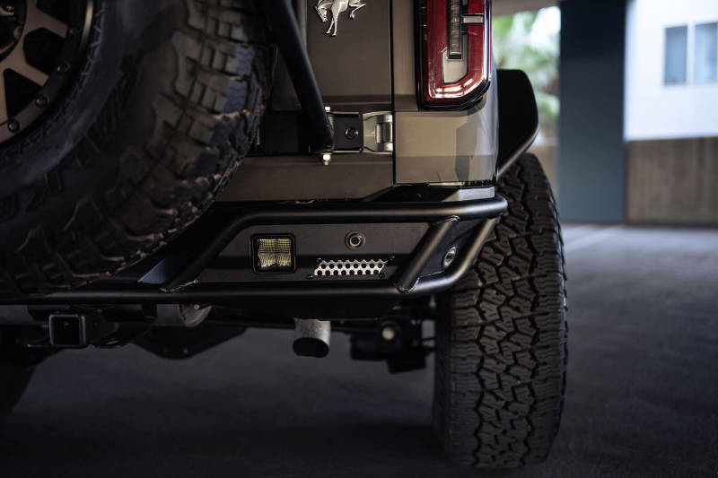 DV8 Offroad 21-23 Ford Bronco Competition Series Rear Bumper DV8 Offroad Bumpers - Steel AXOPROS