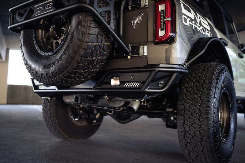DV8 Offroad 21-23 Ford Bronco Competition Series Rear Bumper DV8 Offroad Bumpers - Steel AXOPROS