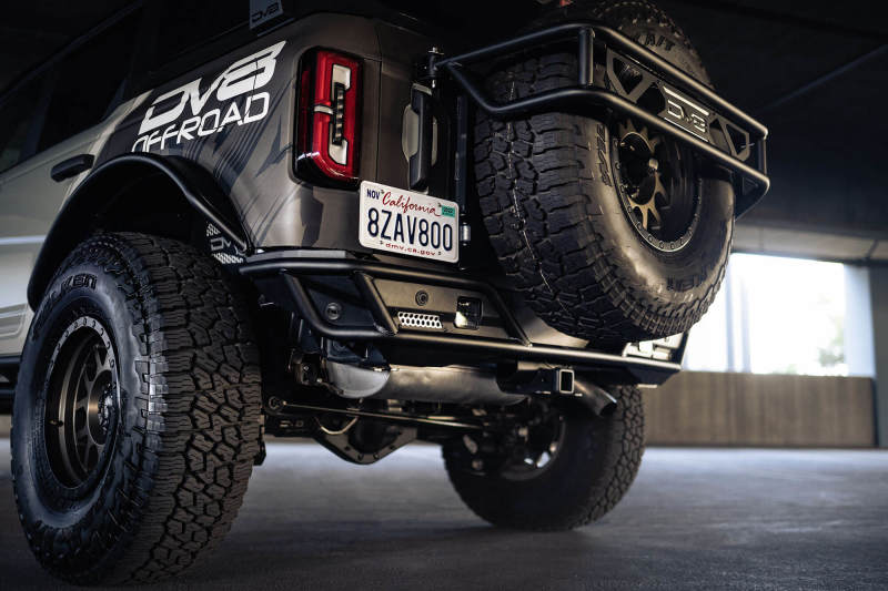 DV8 Offroad 21-23 Ford Bronco Competition Series Rear Bumper DV8 Offroad Bumpers - Steel AXOPROS