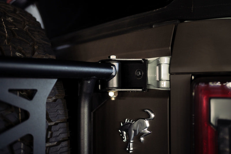 DV8 Offroad 21-23 Ford Bronco Spare Tire Guard & Accessory Mount DV8 Offroad Hitch Receivers  AXOPROS