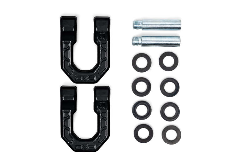 DV8 Offroad Elite Series D-Ring Shackles - Pair (Black) DV8 Offroad Bumper Accessories AXOPROS