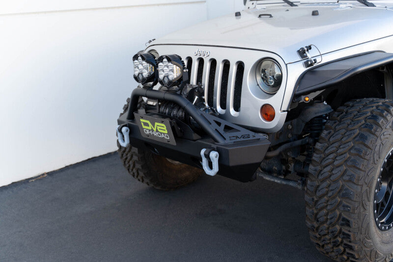 DV8 Offroad Fairlead Mounted Flip-Up License Plate Bracket DV8 Offroad License Plate Relocation AXOPROS