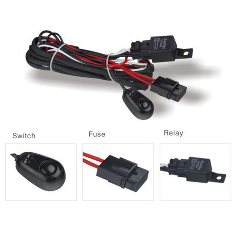 DV8 Offroad Wiring Harness w/ Relay & Switch DV8 Offroad Wiring Harnesses AXOPROS