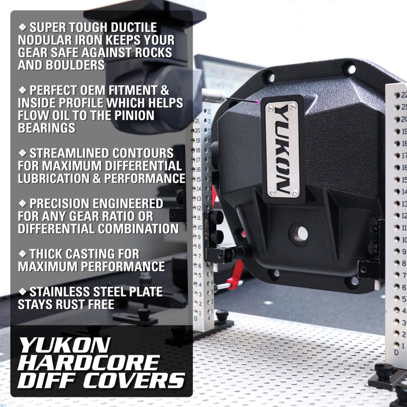 Yukon Gear 97-17 Ford E150 9.75in Rear Differentials Hardcore Cover Yukon Gear & Axle Diff Covers AXOPROS