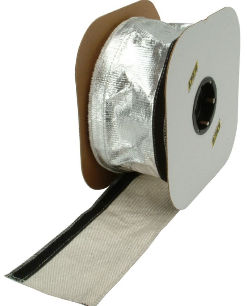 DEI Heat Shroud 2-1/2in x 50ft Spool - Aluminized Sleeving-Hook and Loop Edge DEI Thermal Wrap  AXOPROS
