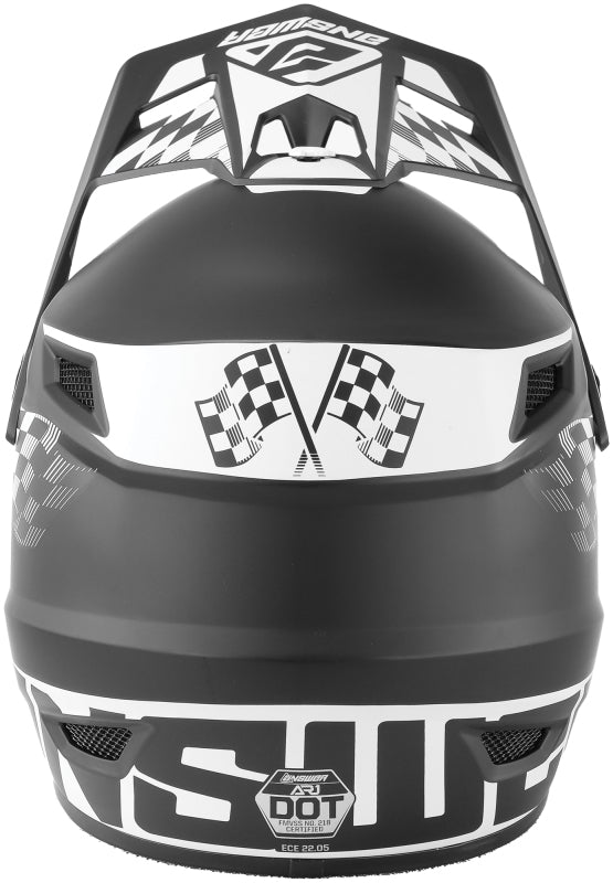 Answer AR1 Sweep Helmet Black/White Youth - Large Answer Helmets and Accessories AXOPROS