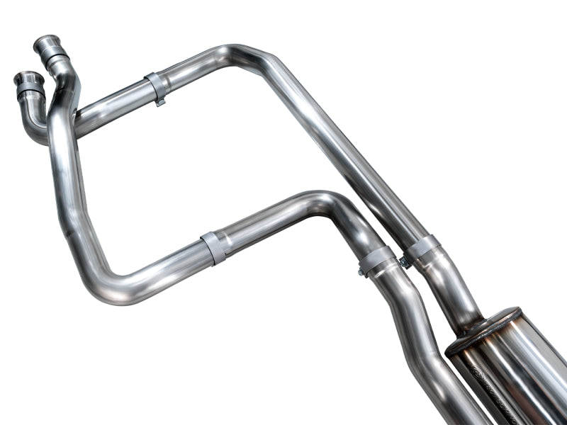 AWE Tuning AWE Tuning 2025+ RAM 1500 RHO 3.0 I6 TT 0FG Dual Rear Exit Cat-Back Exhaust - Diamond Black Tips Catback aftermarket performance part