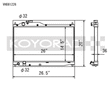 Koyo 00-09 Honda S2000 2.0/2.2L (MT) Radiator Koyo Radiators  AXOPROS